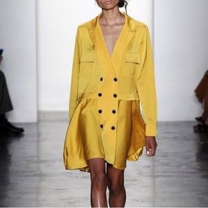 MARISSA WEBB Yellow Silk Mini Dress